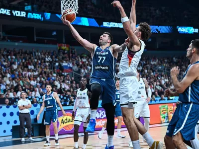 Luka Dončić je bil na tem evropskem prvenstvu najbolj&scaron;i strelec. / Foto: DPA