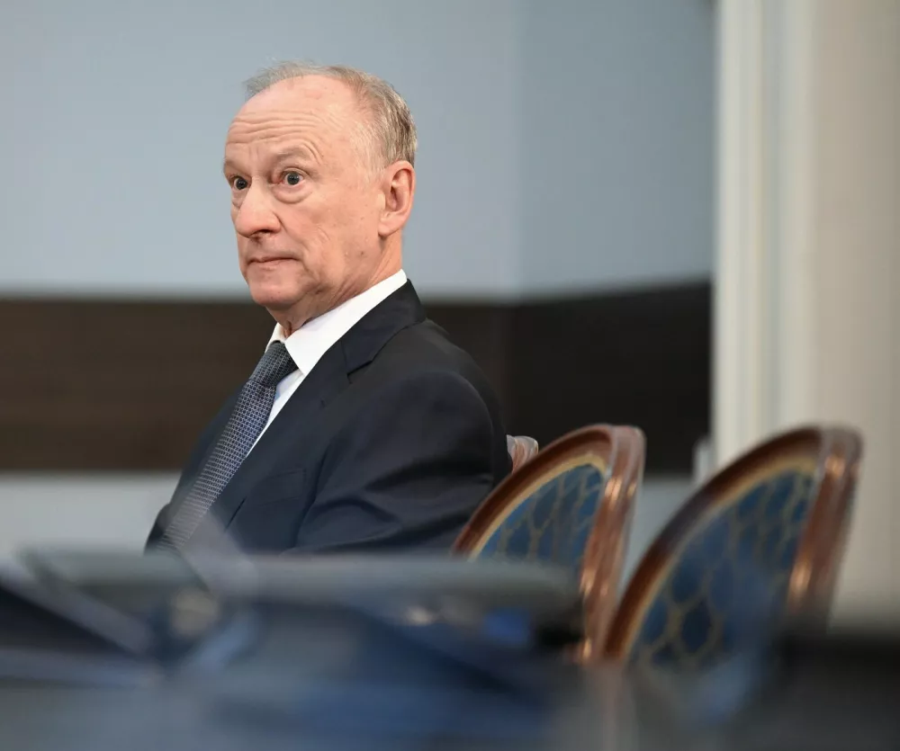 Russian Presidential Aide Nikolai Patrushev before the meeting.Credit: Dmitry Azarov/Kommersant Photo/Sipa USA,Image: 986602736, License: Rights-managed, Restrictions: *** World Rights Except Russian Federation, Switzerland and Liechtenstein *** CHEOUT LIEOUT RUSOUT, Model Release: no