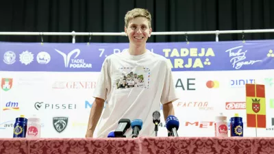 Tadej Pogačar v Komendi