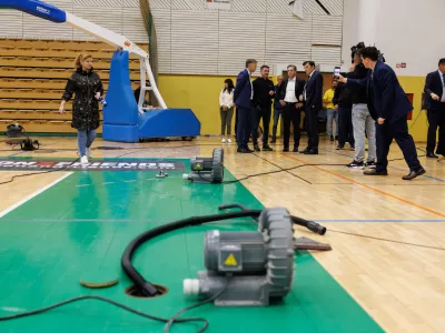 Novo mesto, Solski center Novo mesto.Ogled skode po neurju v Novem mestu.