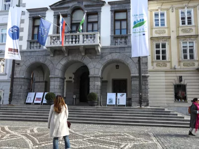 02.03.2025 - Mestna hi&scaron;a Ljubljana - magistrat - Zelena prestolnica evropeFoto: Luka Cjuha