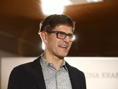 Matjaž Rakovec,&nbsp;aktualni župan Kranja in ponovni kandidat za župana Mestne občine Kranj&nbsp;- 20.11.2022 - Lokalne volitve 2022 v Kranju - redne volitve župana&nbsp;in članov občinskega sveta -&nbsp;//FOTO:foto luka cjuha