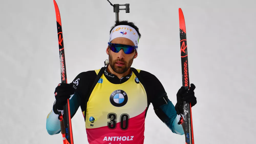 FILED - 19 February 2020, Italy, Antholz: France's Martin Fourcade competes during the Men 20 km Individual Competition at the IBU World Championships Biathlon Antholz-Anterselva. Photo: Hendrik Schmidt/dpa