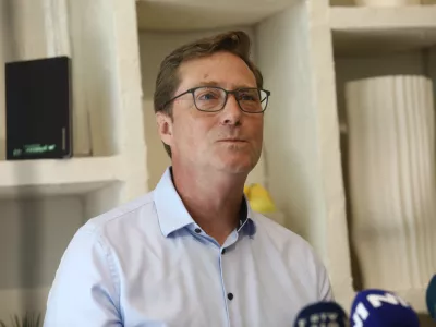 Vladimir Prebilič 23.6 2025 tiskovna konferenca Vladimir PrebiličFoto: Luka Cjuha