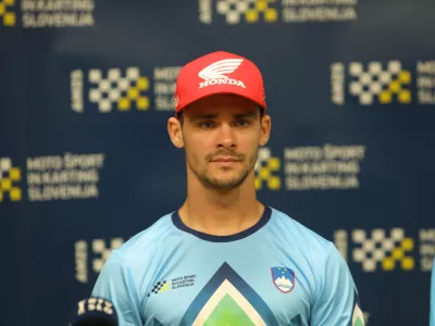 - Tim Gajser, MXGP,- 19.09.2024. - Tiskovna konferenca slovenske reprezentance za Pokal narodov v motokrosu.//FOTO. Bojan Velikonja