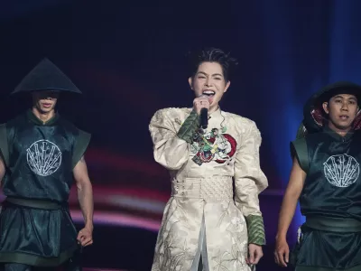 Vietnam's Duc Phuc performs at the International Music Competition "Intervision" at the Live Arena outside Moscow, Russia, Saturday, Sept. 20, 2025. (AP Photo/Alexander Zemlianichenko) / Foto: Alexander Zemlianichenko