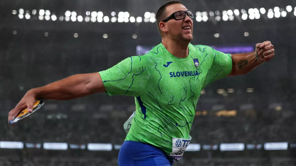 World Athletics Championships Tokyo 2025 - Men's Discus Throw Final - Japan National Stadium, Tokyo, Japan - September 21, 2025 Slovenia's Kristjan Ceh in action REUTERS/Edgar Su