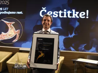 -Jafral, Frenk Smrekar (zmagovalec)24.9.2025 - Gazela 2025 - Osrednjesloveska Gazela - Grand hotel Plaza - regijski izbor najbolj&scaron;ih najhitreje rastočih podjetij - razglasitev Osrednjeslovenske GazeleFoto: Luka Cjuha?