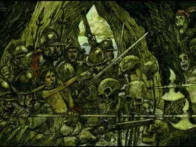 Vdor vojske v ljudožersko votlino / Foto: Arhiv