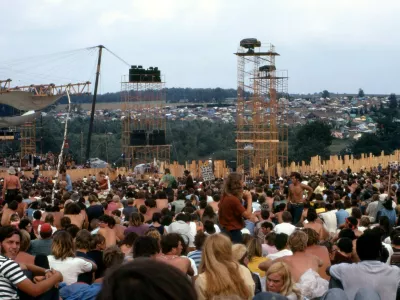 Zbrana množica med nastopom Joa Cockerja 17. avgusta 1969 / Foto: Woodstock Whisperer/cc/wikipedia