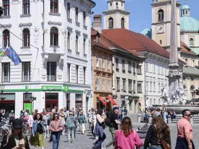 - 28.04.2025 - turisti, Ljubljana//FOTO: Jaka Gasar