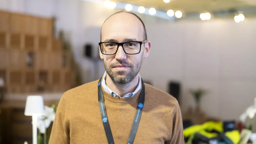 Steiner Luka03.01.2025 - Novinarska konferenca ženske reprezentance Slovenije v tehničnih disciplinah pred tekmama svetovnega pokala v Kranjski Gori. FOTO: Nik Erik Neubauer 