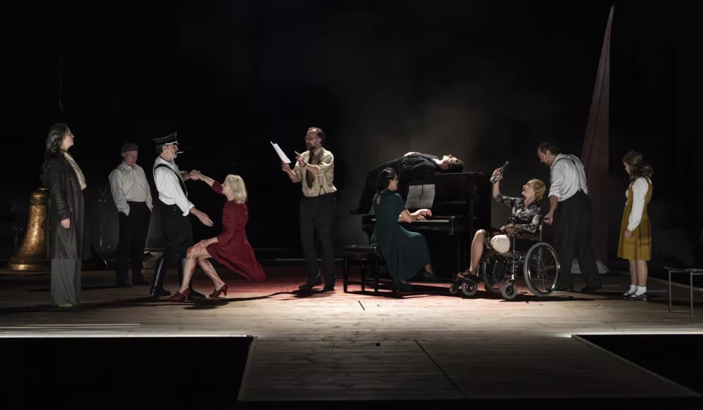 Du&scaron;an Jovanović: Osvoboditev Skopja, režija Luka Marcen, SNG Drama Ljubljana 2025