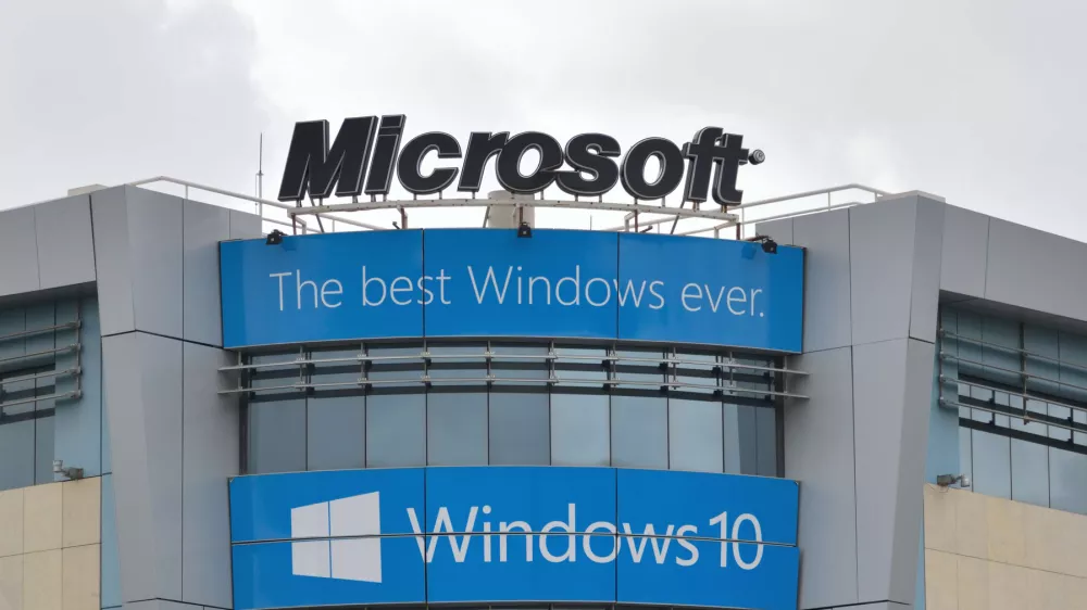 Athens,Greece-January 22,2018.Image shows the building of Microsoft at Amaroussion Athens-Greece.