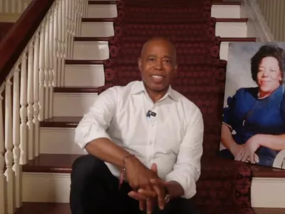 New York City Mayor Eric Adams speaks about dropping his re-election bid, in New York City, U.S., in this screen grab taken from a handout video released September 28, 2025. Eric Adams via X/Handout via REUTERS  THIS IMAGE HAS BEEN SUPPLIED BY A THIRD PARTY