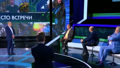 Politična oddaja na ruski televiziji NTV.