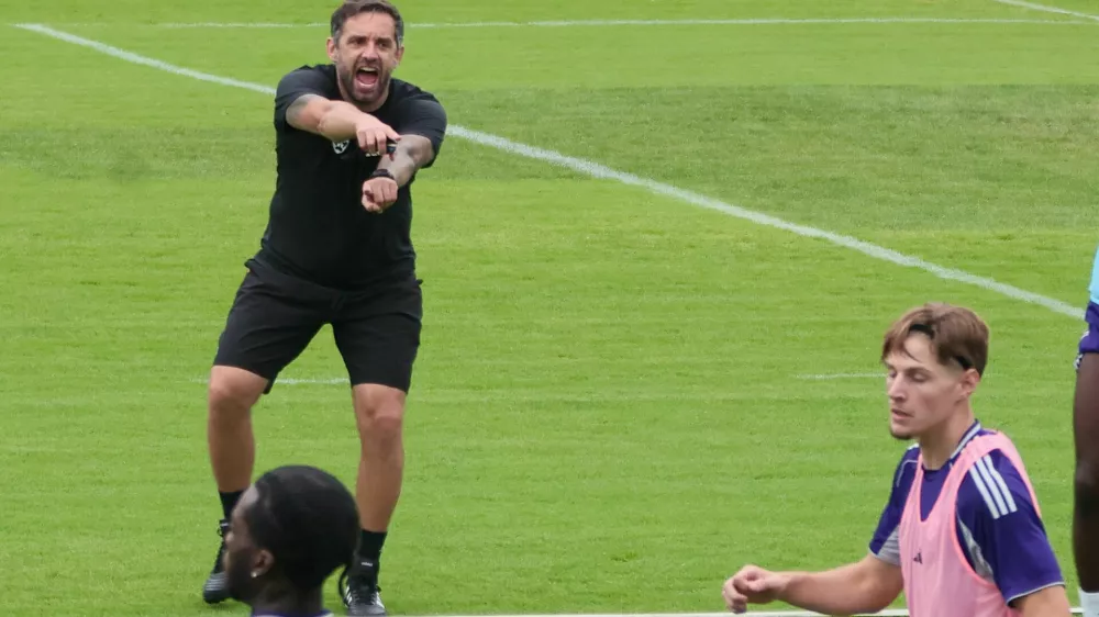 Maribor - Ljudski vrt - Nogomet - Trening NK Maribor - trener Radomir Đalović - AvtorAndrej Petelin&scaron;ek