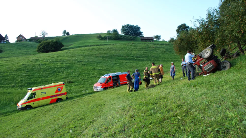 delovna nesreča s traktorjem, &Scaron;entjur pri Celju