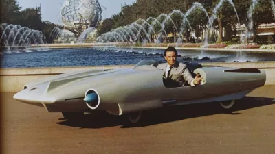 slovenski izumitelj Janko Bucik, kasneje John Bucci, inovator, oblikovalec avtov, doma s Kanalskega Vrha, živel v Ameriki avto 'La Trieste,' leto 1960 / Foto: Arhiv Johna Buccija