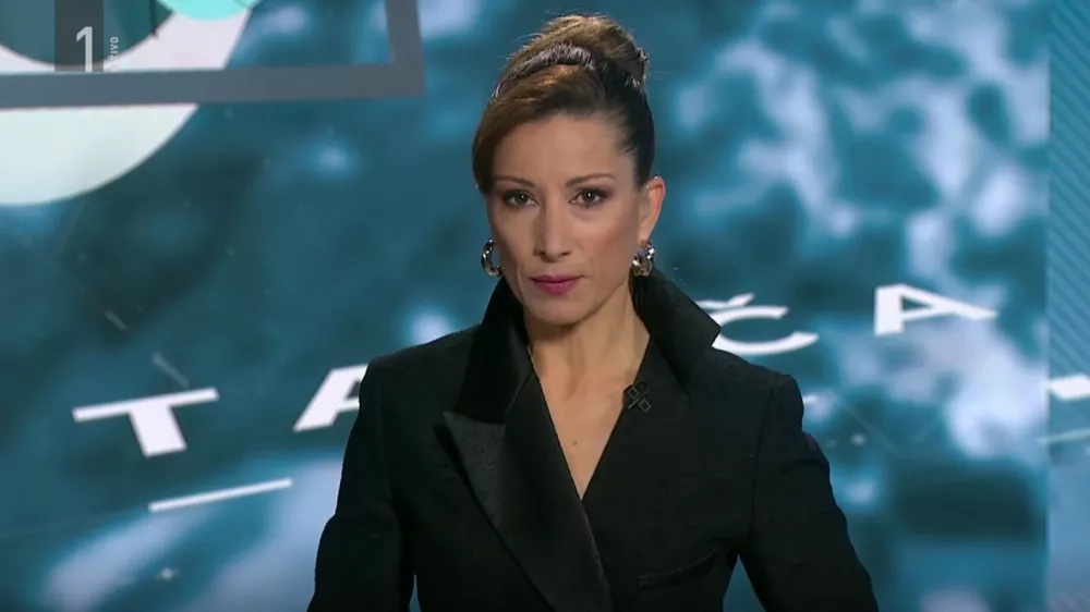 Erika Žnidar&scaron;ič med oddajo / Foto: zajem zaslona / Foto: Zajem Zaslona