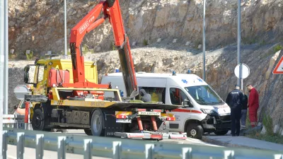 Nesreča na Hrva&scaron;kem.