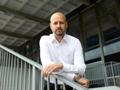 - 31.05.2023 - Dejan Kontrec, nekdanji hokejist - generalni sekretar HZS - Hokejska zveza Slovenije //FOTO: Tomaž Skale