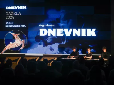 24.9.2025 - Gazela 2025 - Osrednjesloveska Gazela - Grand hotel Plaza - regijski izbor najbolj&scaron;ih najhitreje rastočih podjetij &ndash; razglasitev Osrednjeslovenske GazeleFoto: Luka Cjuha