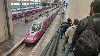 Delicias AVE high speed train station in Zaragoza, Aragon, Spain,Image: 954557775, License: Rights-managed, Restrictions:, Model Release: no