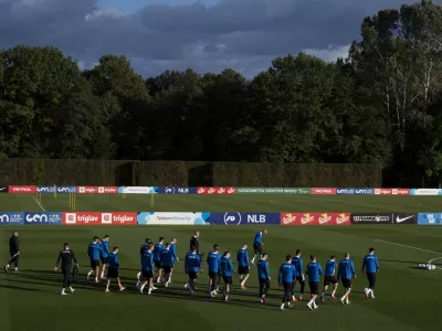 ReprezentancaNZS07.10.2025 Medijski termin in trening reprezentance Slovenije pred nadaljevanjem kvalifikacij za SP 2026, nogometni center Brdo pri KranjuFoto: Nik Erik Neubauer