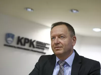 - 28.11.2023 - Predsednik Komisije za preprečevanje korupcije KPK dr. Robert &Scaron;umi //FOTO: Luka Cjuha