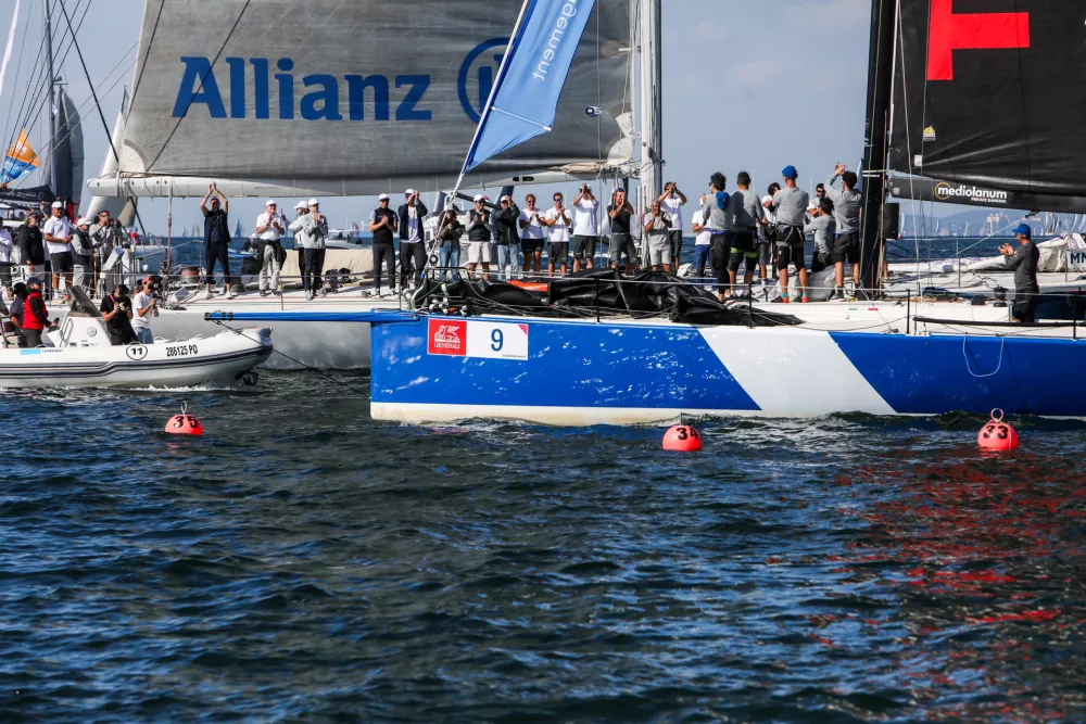 - 12.10.2025. - 57. Barcolana, največja jadralna regata na svetu, ki poteka v Trža&scaron;kem zalivu.//FOTO: Bojan Velikonja