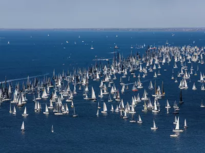 - 12.10.2025. - 57. Barcolana, največja jadralna regata na svetu, ki poteka v Trža&scaron;kem zalivu.//FOTO: Bojan Velikonja