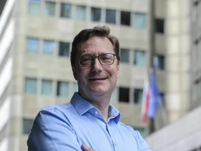 - 19.06.2025 - Evropski poslanec Vladimir Prebilič//FOTO: Jaka GasarOPOMBA: ZA OBJEKTIV - INTERVJU