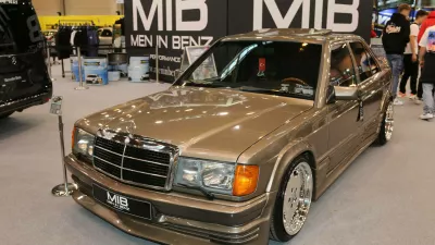 Mercedes-Benz 190d Vestatec Baureihe W201, Baujahr 1987 am Stand der Mercedes-FanWorld / MIB Men in Benz, 56. Essen Motor Show 2024 30.11.-08.12.2024, Pressetag 29.11.2024, Auto, Automobilmesse, Ausstellung f?r sportliche Autos Tuning Motorsport und Oldtimer, Messe Essen, Essen D. *** Mercedes Benz 190d Vestatec model series W201, year of construction 1987 at the stand of Mercedes FanWorld MIB Men in Benz, 56 Essen Motor Show 2024 30 11 08 12 2024, press day 29 11 2024, car, automobile fair, exhibition for sporty cars tuning motorsport and classic cars, Messe Essen, Essen DNo Use Switzerland. No Use Germany. No Use Japan. No Use Austria