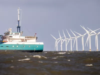 PA via ReutersA Baltnautic ship passes the Humber Gateway Offshore Windfarm, off the east coast of Yorkshire. Picture date: Wednesday March 12, 2025.No Use UK. No Use Ireland. No Use Belgium. No Use France. No Use Germany. No Use Japan. No Use China. No Use Norway. No Use Sweden. No Use Denmark. No Use Holland. No Use Australia.
