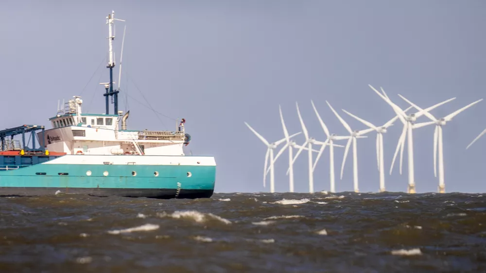 PA via ReutersA Baltnautic ship passes the Humber Gateway Offshore Windfarm, off the east coast of Yorkshire. Picture date: Wednesday March 12, 2025.No Use UK. No Use Ireland. No Use Belgium. No Use France. No Use Germany. No Use Japan. No Use China. No Use Norway. No Use Sweden. No Use Denmark. No Use Holland. No Use Australia.