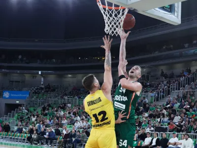 14.10.2025. Ko&scaron;arka Olimpija Aris Solun. Foto: Bojan Velikonja 