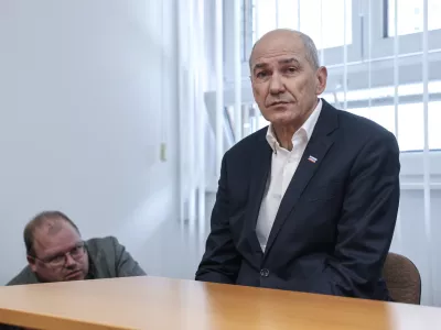 Janez Jan&scaron;a- 15.04.2025 - sojenje Janezu Jan&scaron;i v zadevi Trenta v Celju//FOTO: Jaka Gasar