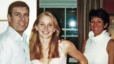 Princ Andrew, Virginia Giuffre in Ghislaine Maxwell.