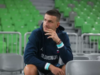 - Alen Omić,- 31.07.2025. - Trening mo&scaron;ke ko&scaron;arkarske reprezentance Slovenije pred pripravljalnimi tekmami.//FOTO: Bojan Velikonja