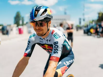 Jan Tratnik of Red Bull - Bora - Hansgrohe, before the stage 4 of the Giro d'Italia from Alberobello to Lecce Italy - Tuesday May 13, 2025. (Photo by Daniele Molineris) // RCS Sports & Events / Red Bull Content Pool // SI202505131050 // Usage for editorial use only // 