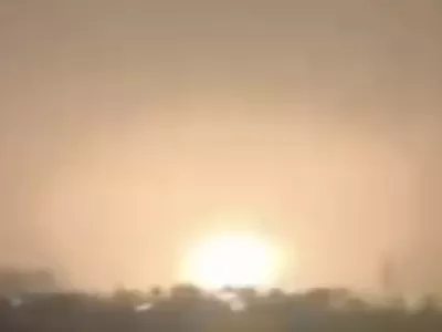 Ukraine marks the 1,000th day or war by exploding a giant Russian ammunition depot in a fireball explosion in Bryansk region.,Image: 936269297, License: Rights-managed, Restrictions: ***HANDOUT image or SOCIAL MEDIA IMAGE or FILMSTILL for EDITORIAL USE ONLY! * Please note: Fees charged by Profimedia are for the Profimedia's services only, and do not, nor are they intended to, convey to the user any ownership of Copyright or License in the material. Profimedia does not claim any ownership including but not limited to Copyright or License in the attached material. By publishing this material you (the user) expressly agree to indemnify and to hold Profimedia and its directors, shareholders and employees harmless from any loss, claims, damages, demands, expenses (including legal fees), or any causes of action or allegation against Profimedia arising out of or connected in any way with publication of the material. Profimedia does not claim any copyright or license in the attached materials. Any downloading fees charged by Profimedia are for Profimedia's services only. * Handling Fee Only ***, Model Release: no