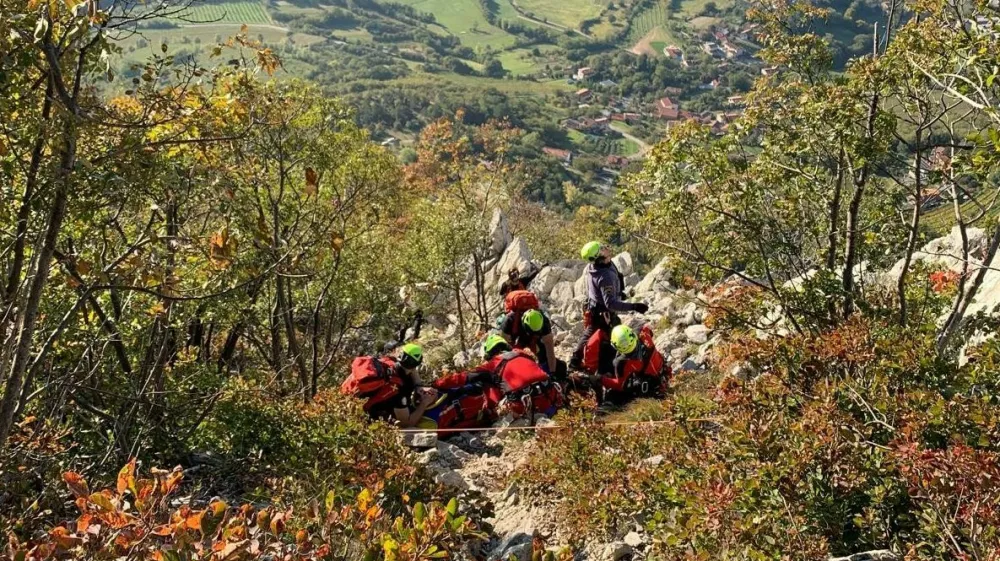 Gorsko re&scaron;evanje na Gradi&scaron;ki Turi. 