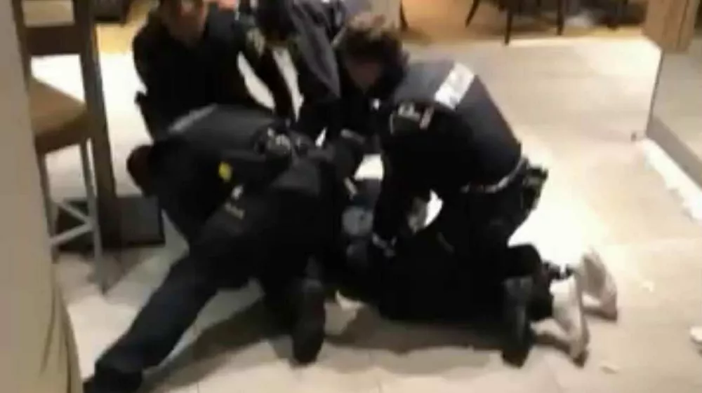 nasilje sredi&scaron;če ljubljane policija