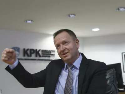 - 28.11.2023 - Predsednik Komisije za preprečevanje korupcije KPK dr. Robert &Scaron;umi //FOTO: Luka Cjuha