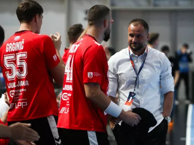 - Uro&scaron; Zorman, trener,- 14.10.2025. - Rokomet, Evropska liga 1. krog, LL Grosist Slovan - Baia Mare//FOTO: Bojan Velikonja