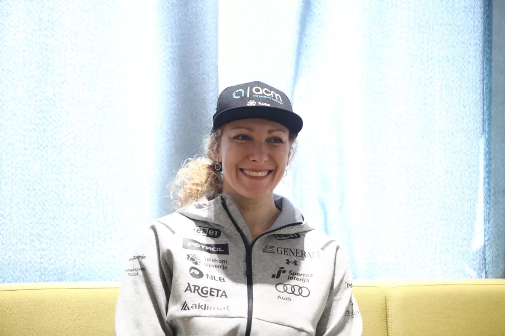 Ilka &Scaron;tuhec04.04.2025 - novinarska konferenca slovenske reprezentantke Ilke &Scaron;tuhecFoto: Luka Cjuha