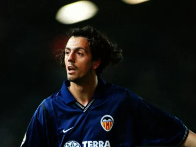 Zlatko Zahović v dresu zvezdni&scaron;ke&nbsp;Valencie / Foto: Getty Images