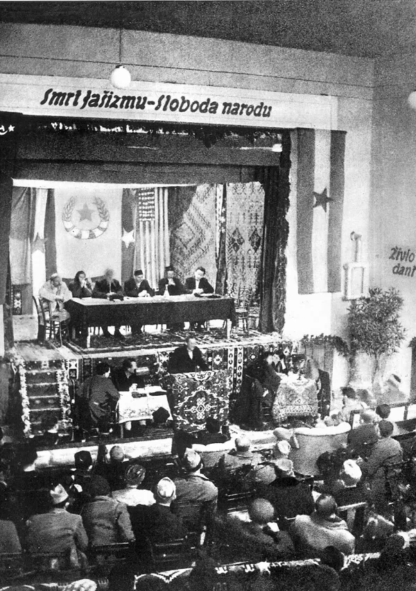 Prvo zasedanje AVNOJ-a v Bihaću 26. novembra 1942 / Foto: Wikipedija