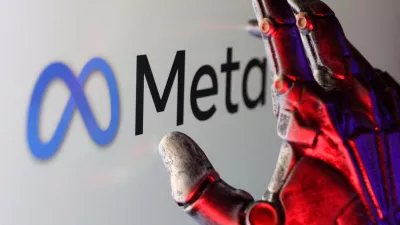 FILE PHOTO: Meta logo is seen in this illustration taken February 16, 2025. REUTERS/Dado Ruvic/Illustration/File Photo
